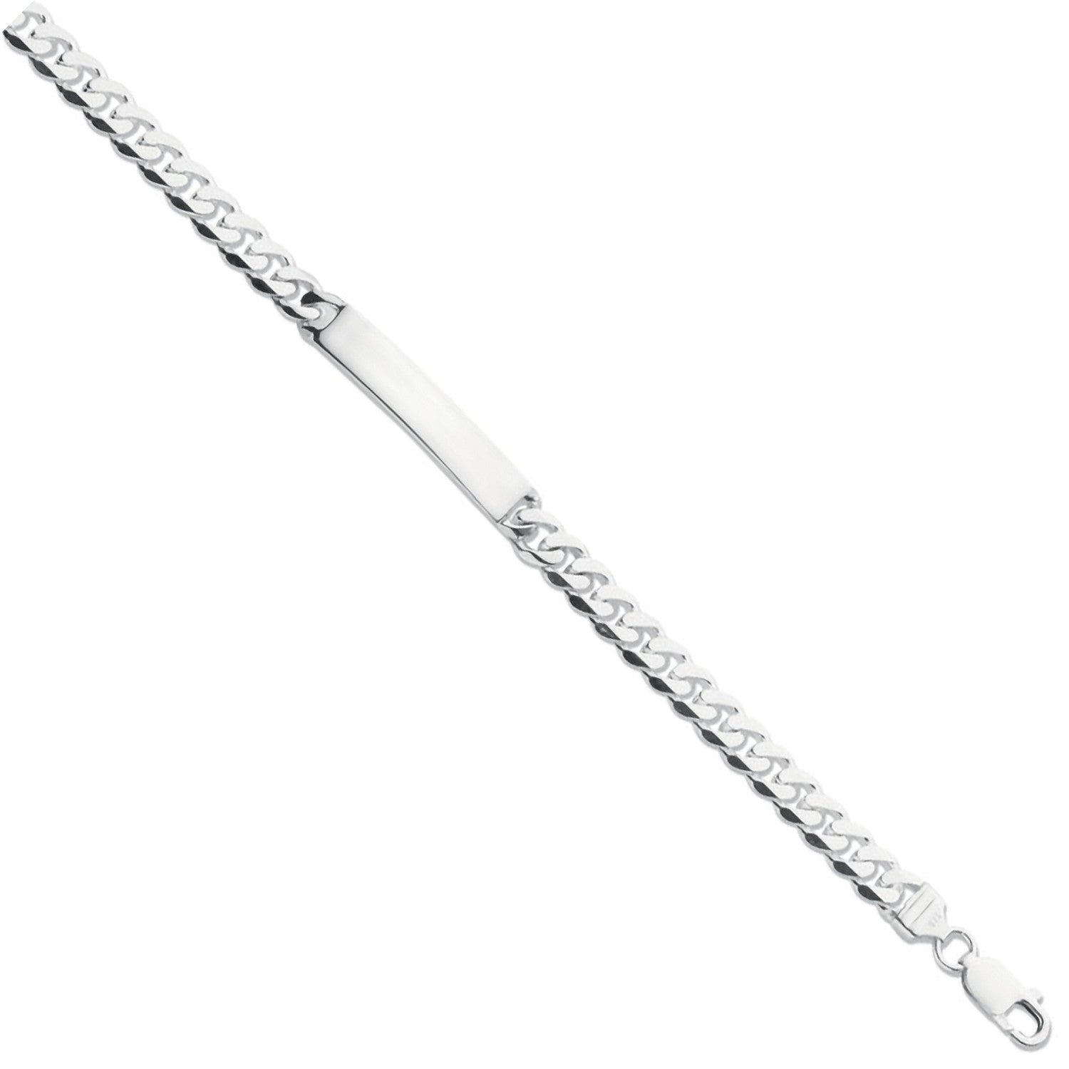 Sterling Silver ID Gents 8" Bracelet
