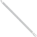 Sterling Silver Ladies Double Link Curb Bracelet