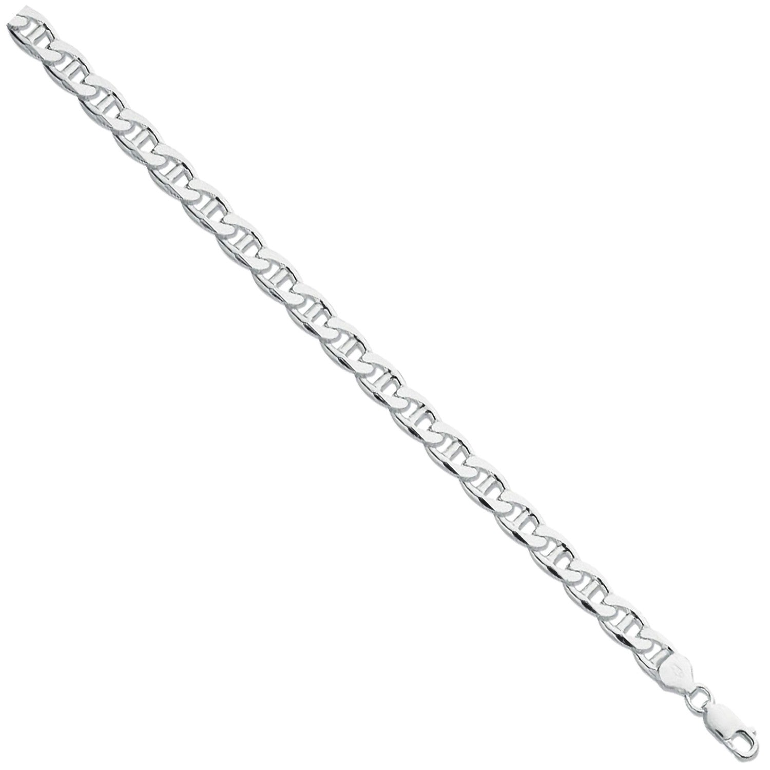 Sterling Silver 8mm Anchor Gents 8" Bracelet