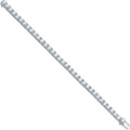 Sterling Silver 5.2mm Cubic Zirconia Tennis Bracelet
