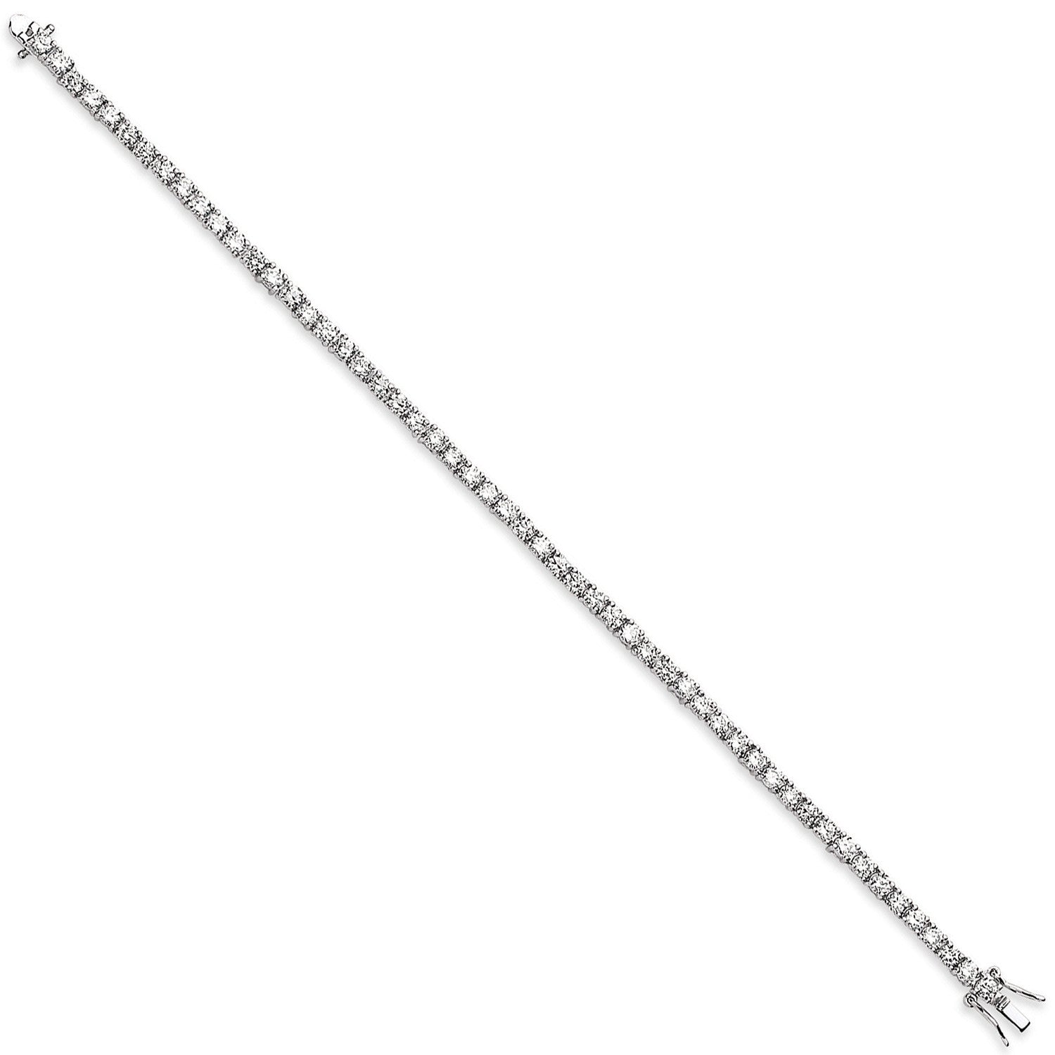 Sterling Silver Cubic Zirconia Tennis Bracelet