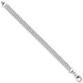 Sterling Silver 7.5mm Double Tight Link Curb Bracelet