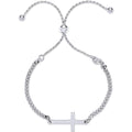 Sterling Silver Cross Friendship Bracelet