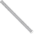 Sterling Silver 15mm Fancy Cubic Zirconia Link Gents Bracelet