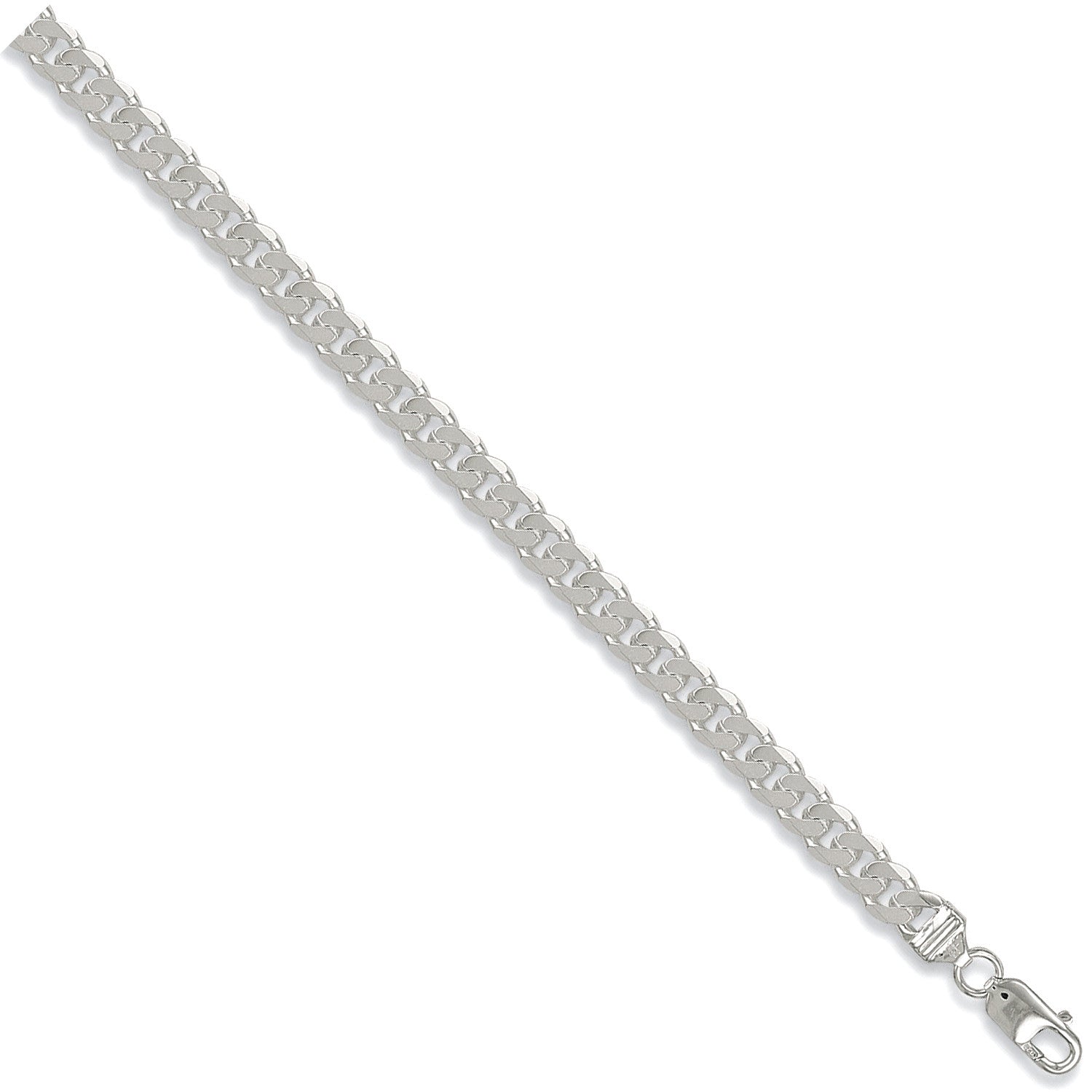 Sterling Silver 7.5mm Curb Chain