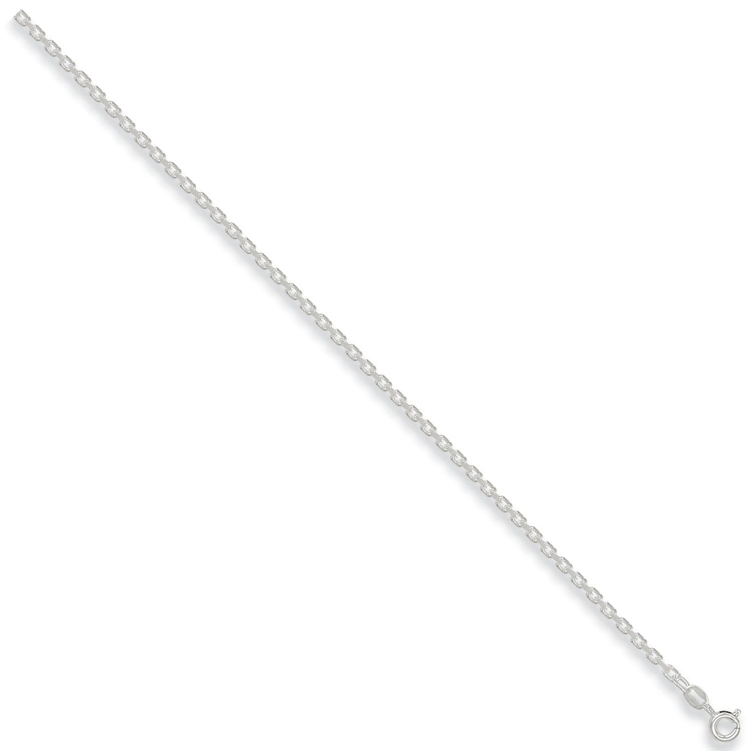 Sterling Silver 2.7mm Diamond Cut Belcher Chain