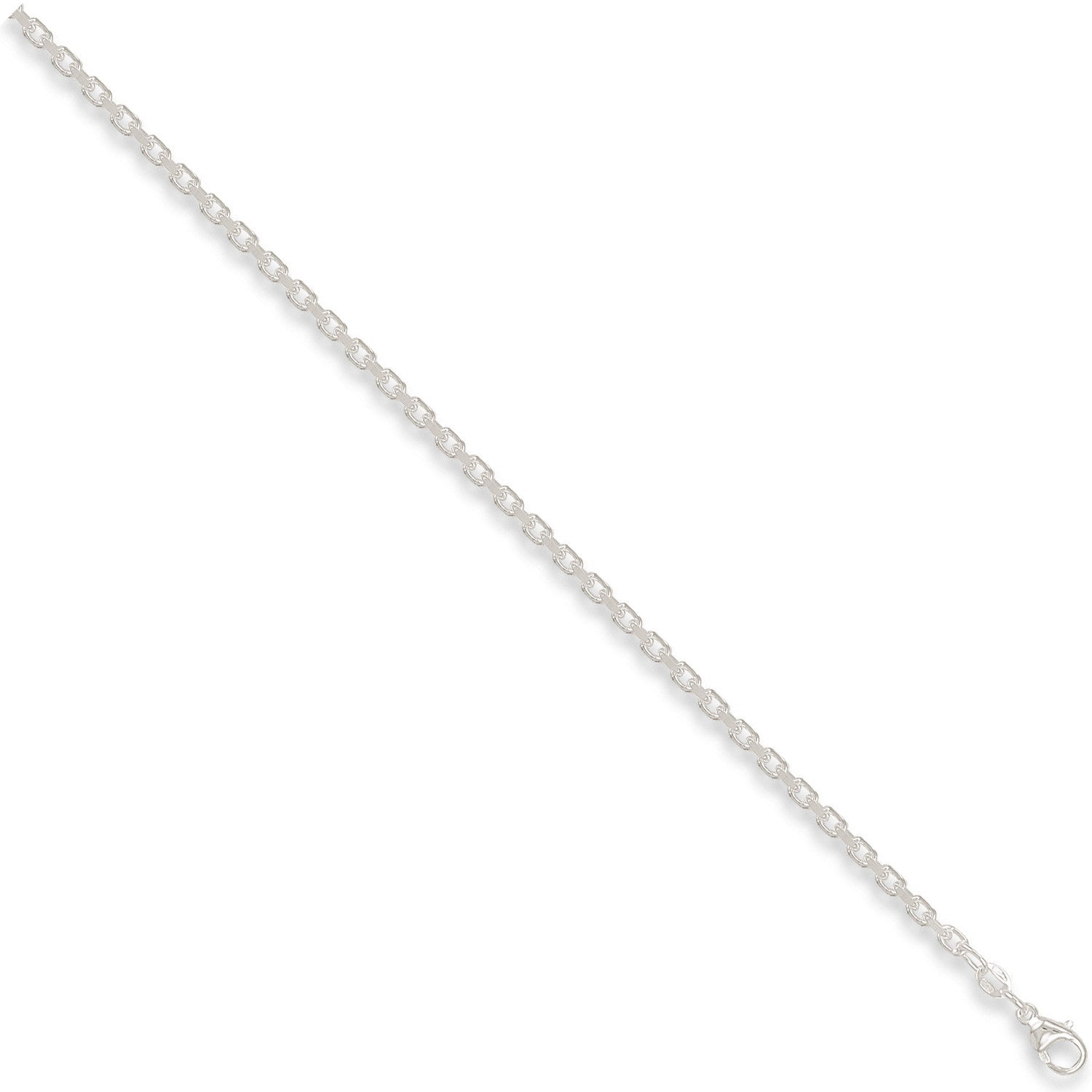 Sterling Silver 3.2mm Diamond Cut Belcher Chain
