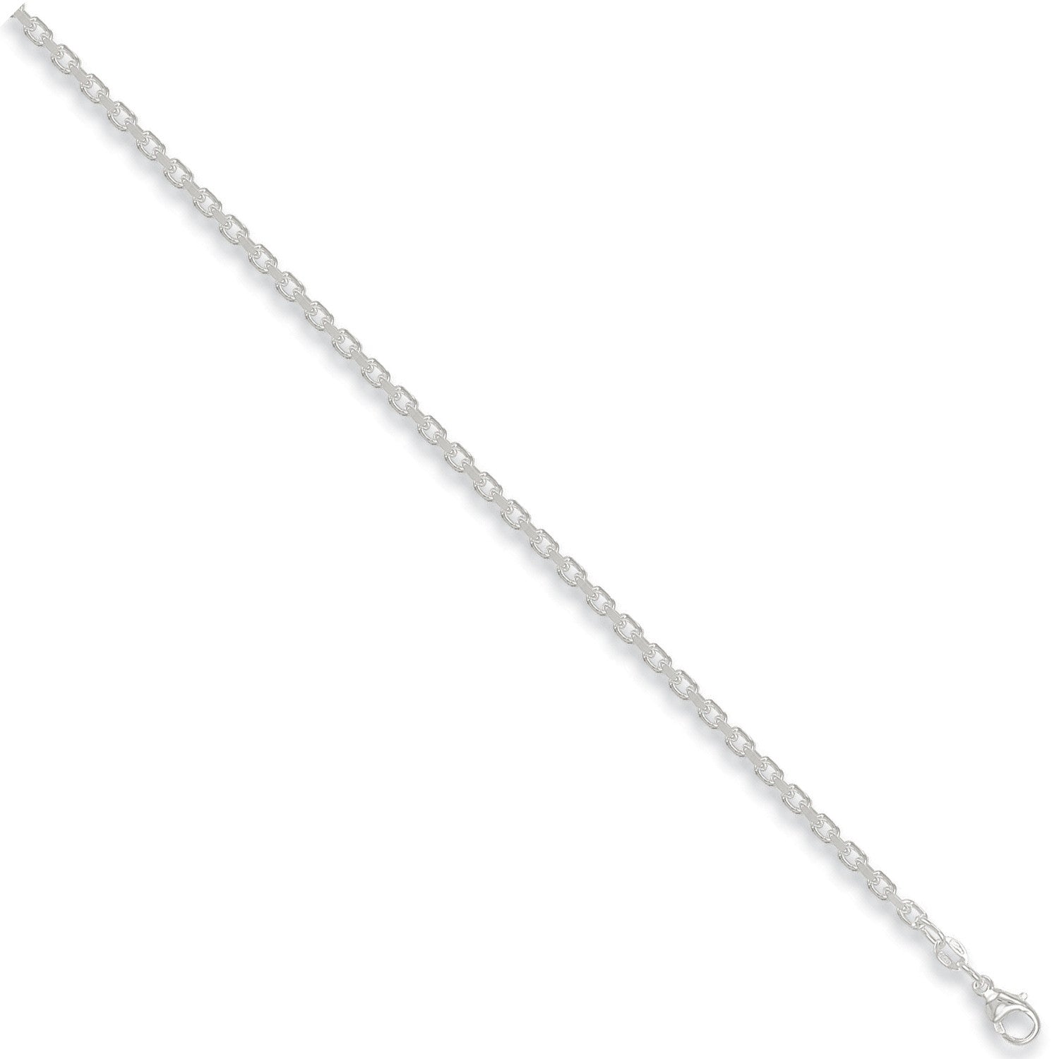 Sterling Silver 4.8mm Diamond Cut Belcher Chain