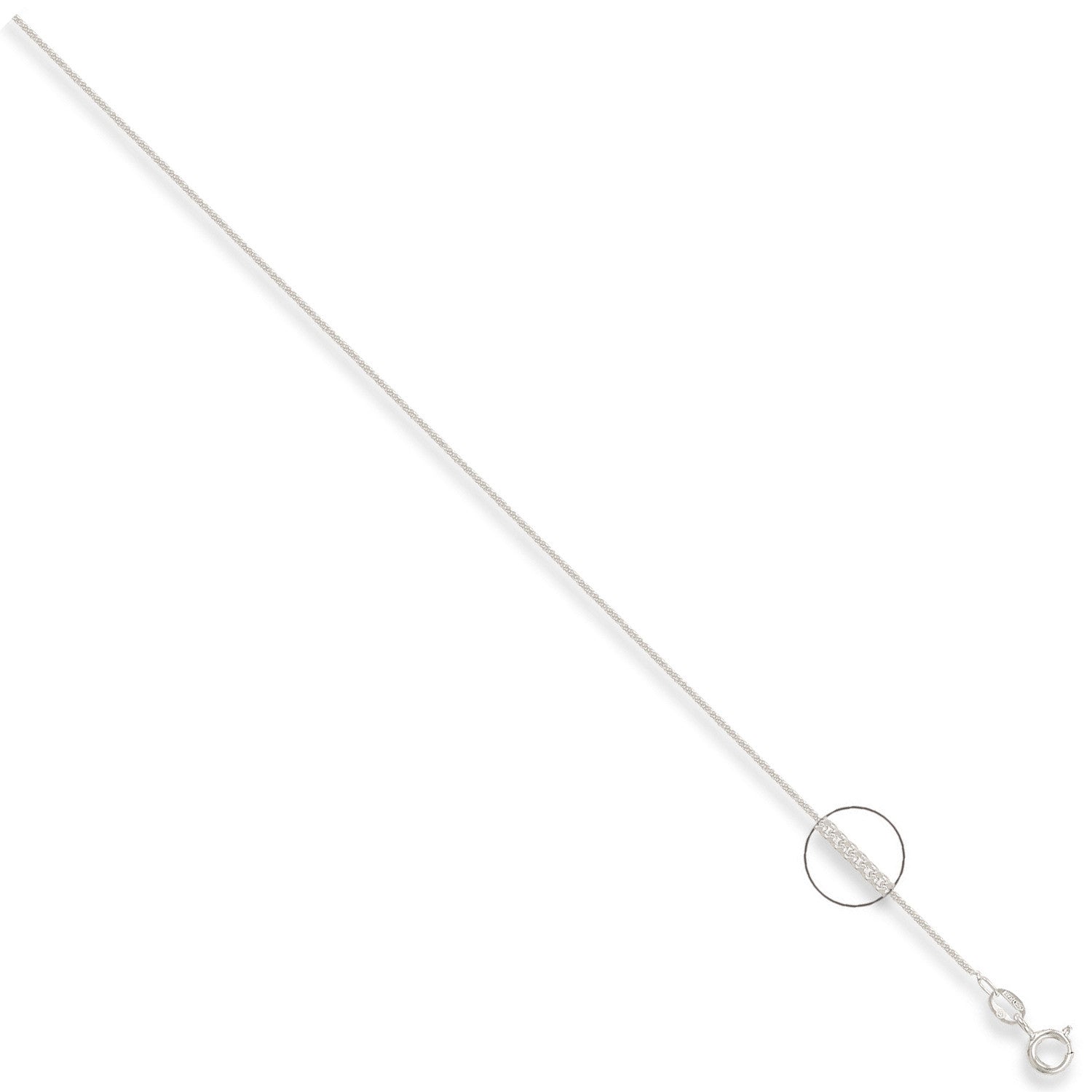 Sterling Silver 1.2mm Traditional Classic Curb Chain