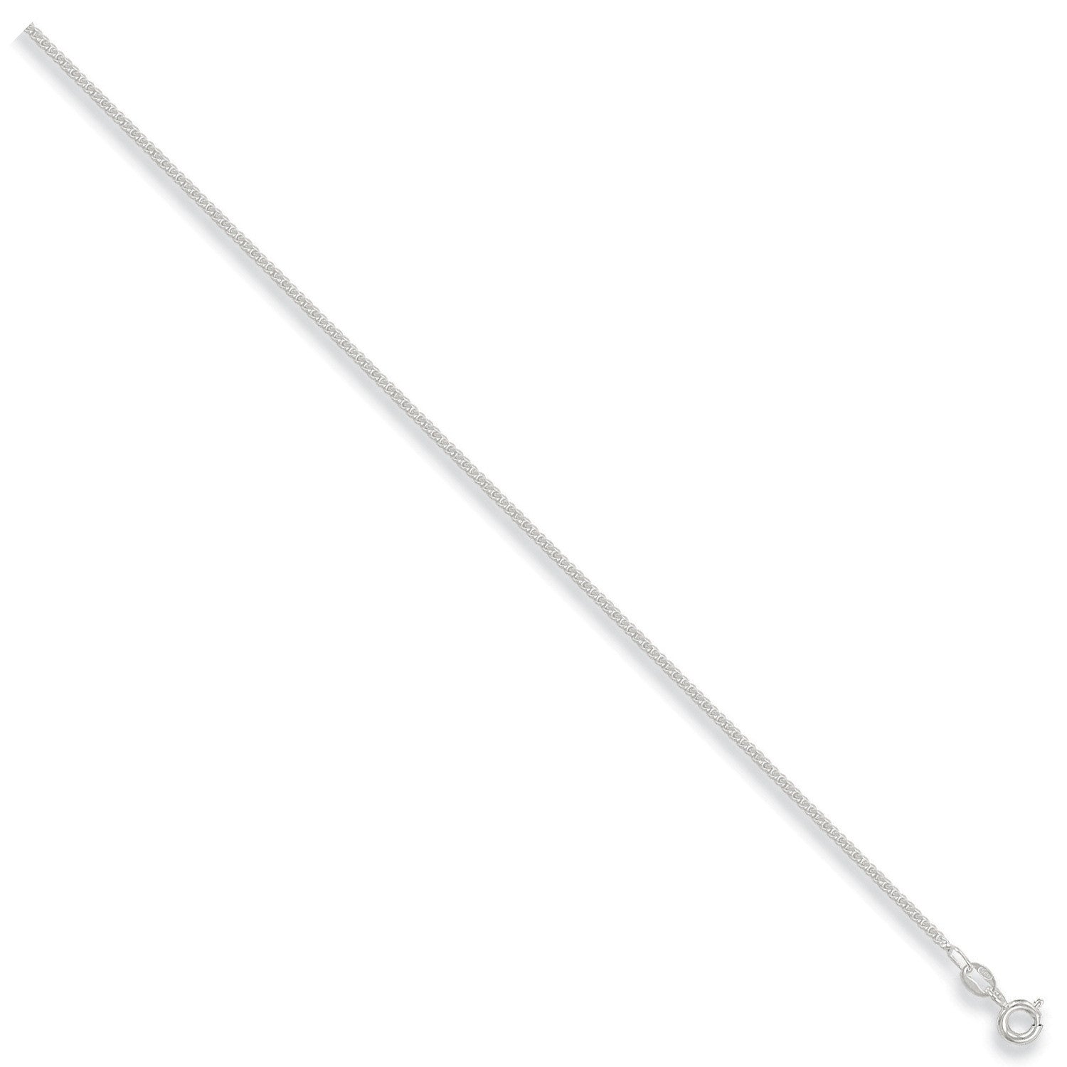 Sterling Silver 1.7mm Traditional Classic Curb Chain