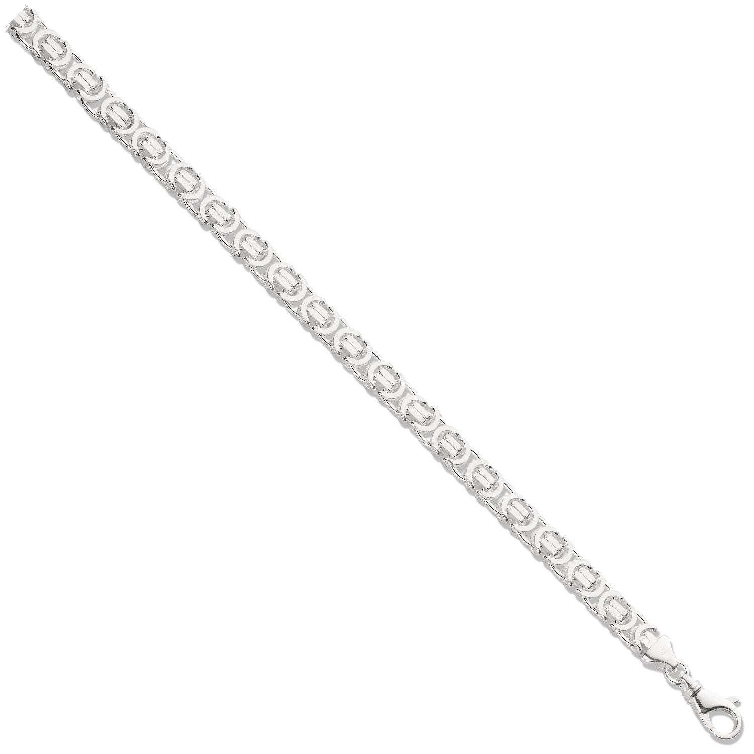 Sterling Silver 7mm Byzantine Chain