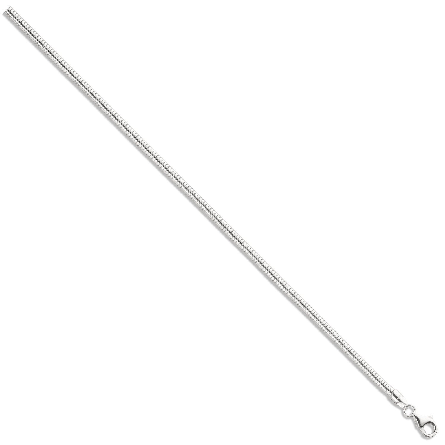 Sterling Silver 3mm Snake Chain