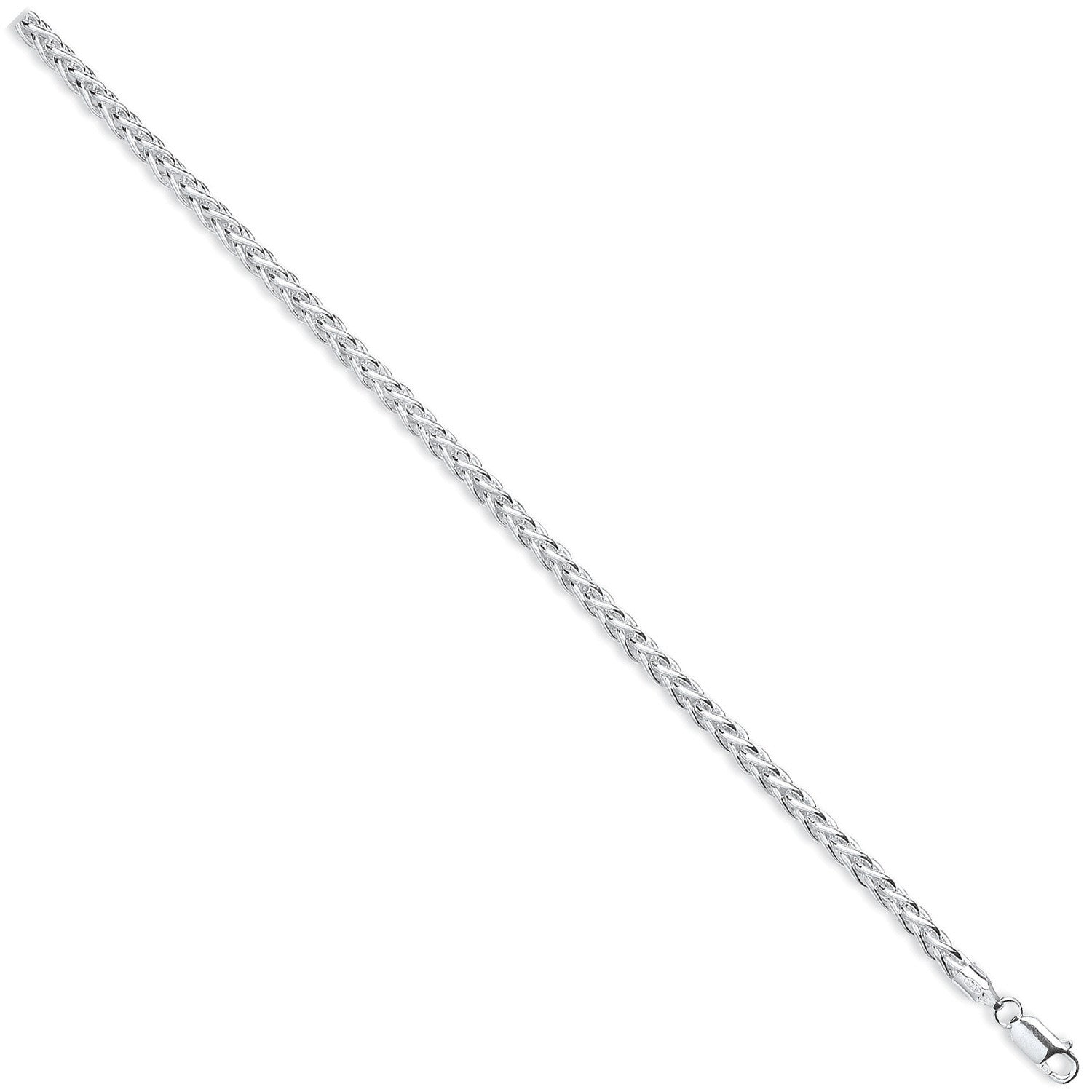 Sterling Silver 4.2mm Hollow Spiga Chain