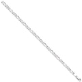 Sterling Silver 5mm Figaro Chain/Bracelet