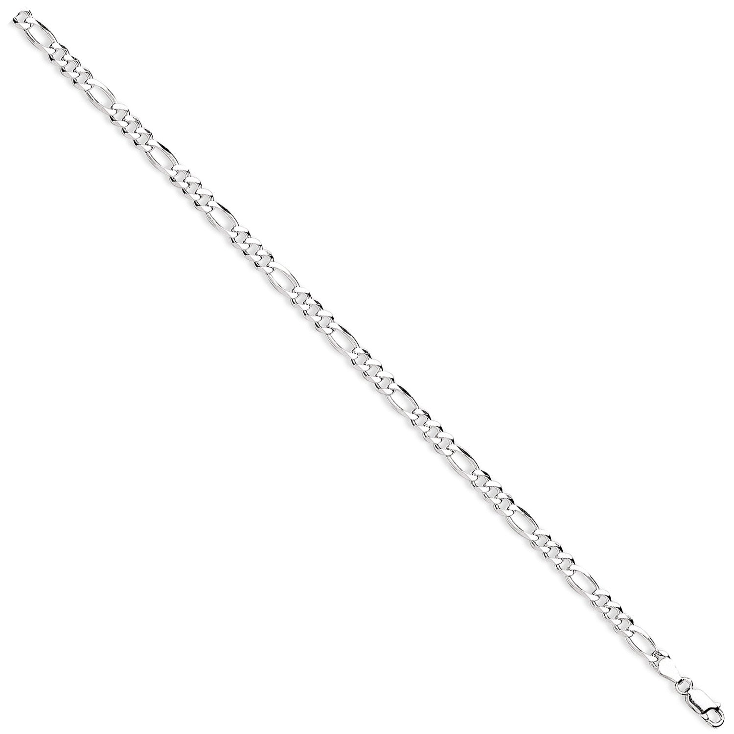 Sterling Silver 5mm Figaro Chain/Bracelet