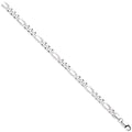 Sterling Silver 7mm Figaro Chain/Bracelet