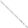 Sterling Silver 9mm Figaro Chain/Gents Bracelet
