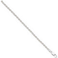 Sterling Silver 4.3mm Hollow Rope Chain/Bracelet