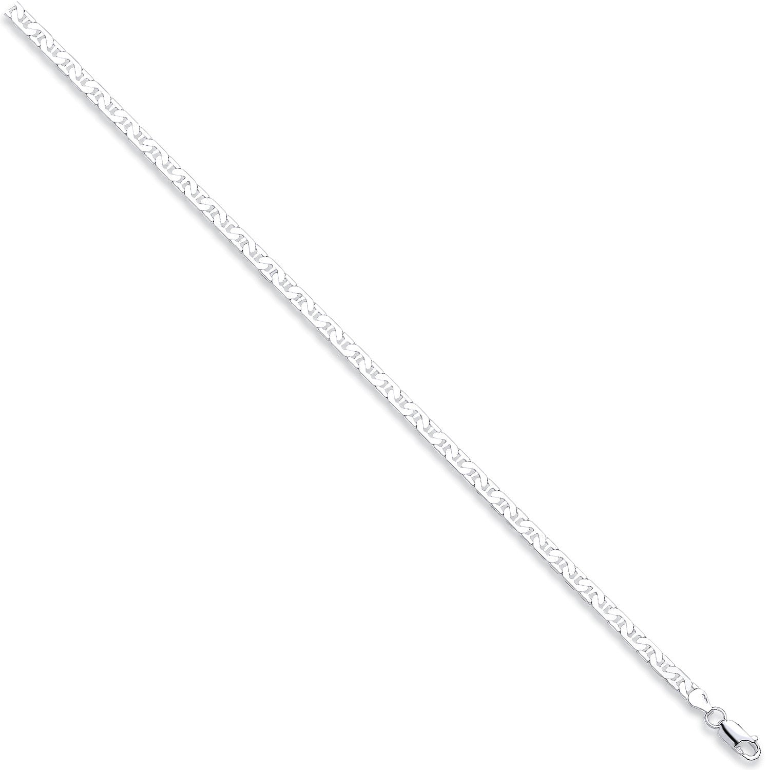 Sterling Silver 4.2mm Flat Anchor Chain