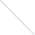 Sterling Silver 5mm Flat Byzantine Chain