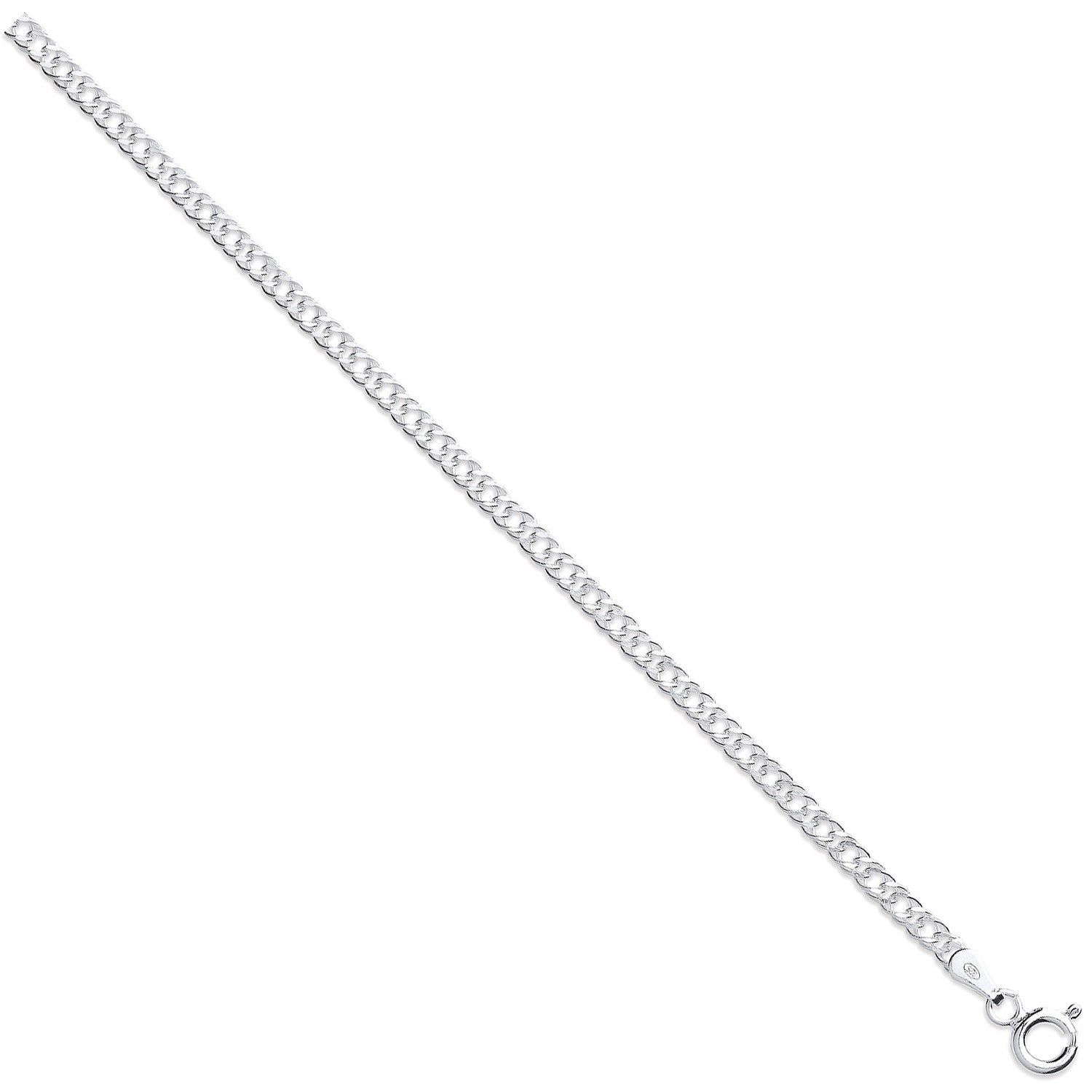 Sterling Silver 4mm Double Link Curb