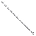 Sterling Silver 3.7mm Square Byzantine Chain