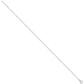 Sterling Silver 1.3mm Diamond Cut Belcher Rh. Plated Cable & Bar Chain