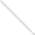 Sterling Silver 8.5mm Economy Flat Curb Chain