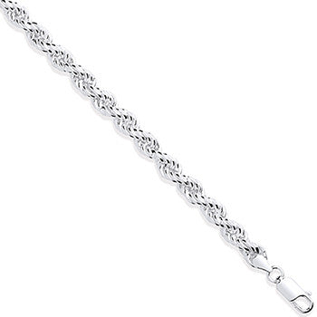 Sterling Silver 6.5mm Rope Chain