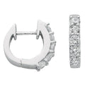 Sterling Silver Cubic Zirconia Huggies