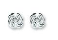 Sterling Silver Knot Stud Earrings