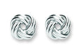 Sterling Silver Knot Stud Earrings