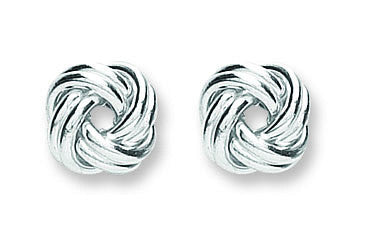 Sterling Silver Knot Stud Earrings
