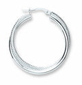 Sterling Silver Double Hoop Earrings