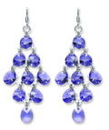 Sterling Silver Blue Swarovski Crystal Drops
