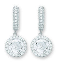 Sterling Silver Fancy Drop Earrings