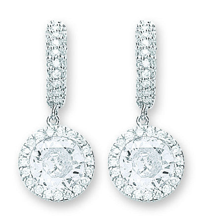 Sterling Silver Fancy Drop Earrings