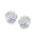 Sterling Silver Rose Stud
