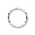 Sterling Silver 12mm Plain Hinged Sleepers