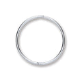 Sterling Silver 16mm Plain Hinged Sleepers