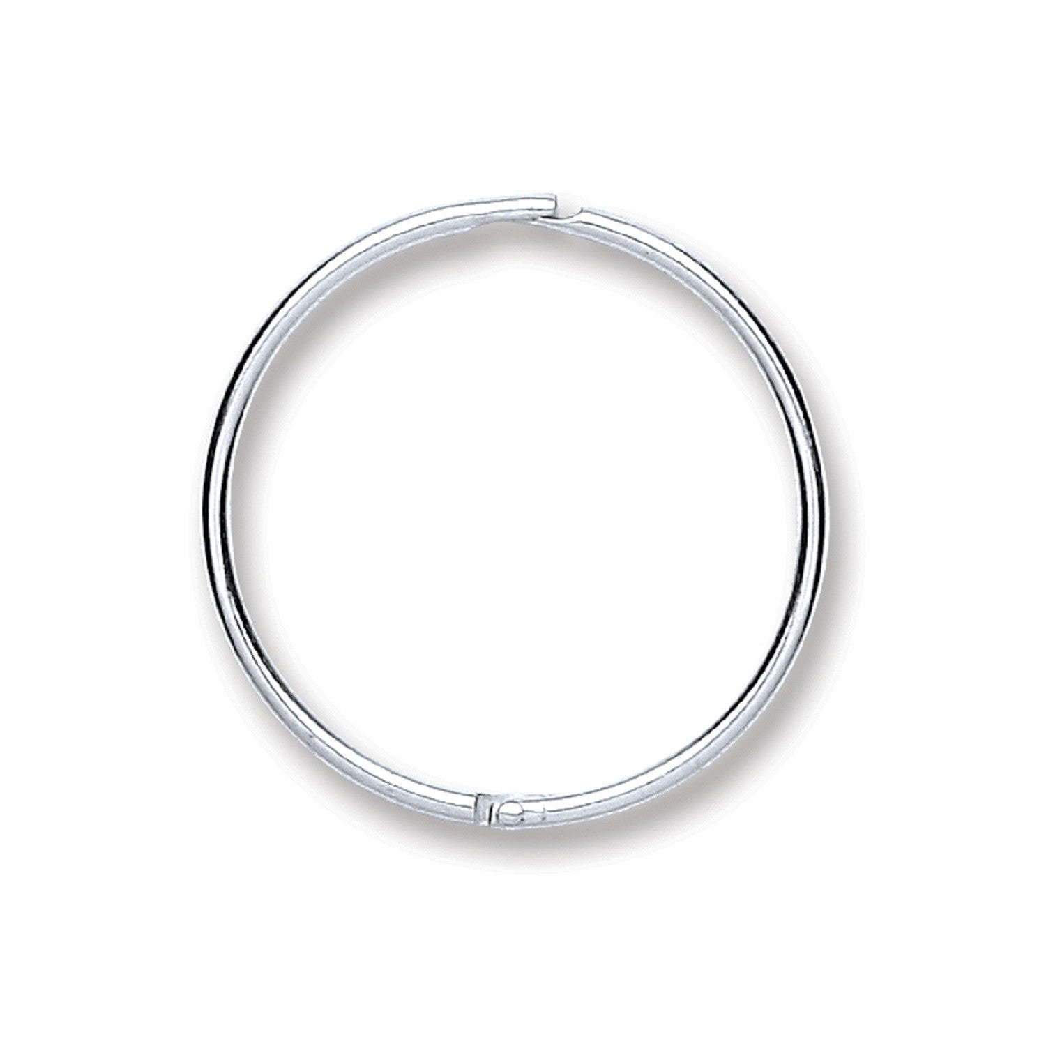 Sterling Silver 16mm Plain Hinged Sleepers