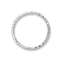 Sterling Silver 16mm Diamond Cut Hinged Sleepers