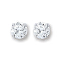Sterling Silver Brilliant Cut Cubic Zirconia 6mm Claw Set Stud
