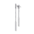 Sterling Silver Two Strand Tube Drop Earrings