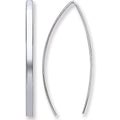 Sterling Silver Two Pin D-Shape Earrings