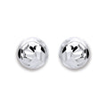 Sterling Silver 6mm Disco Half Ball Earrings