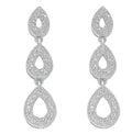 Sterling Silver Fancy Cubic Zirconia Drops
