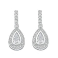 Sterling Silver Fancy Cubic Zirconia Drops