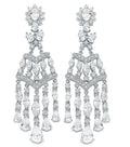 Sterling Silver Fancy Cubic Zirconia Chandelier Drops