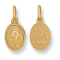 9ct Yellow Gold Miraculous Medallion Pendant
